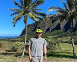 Colby is fond of traveling and often visits beautiful places.